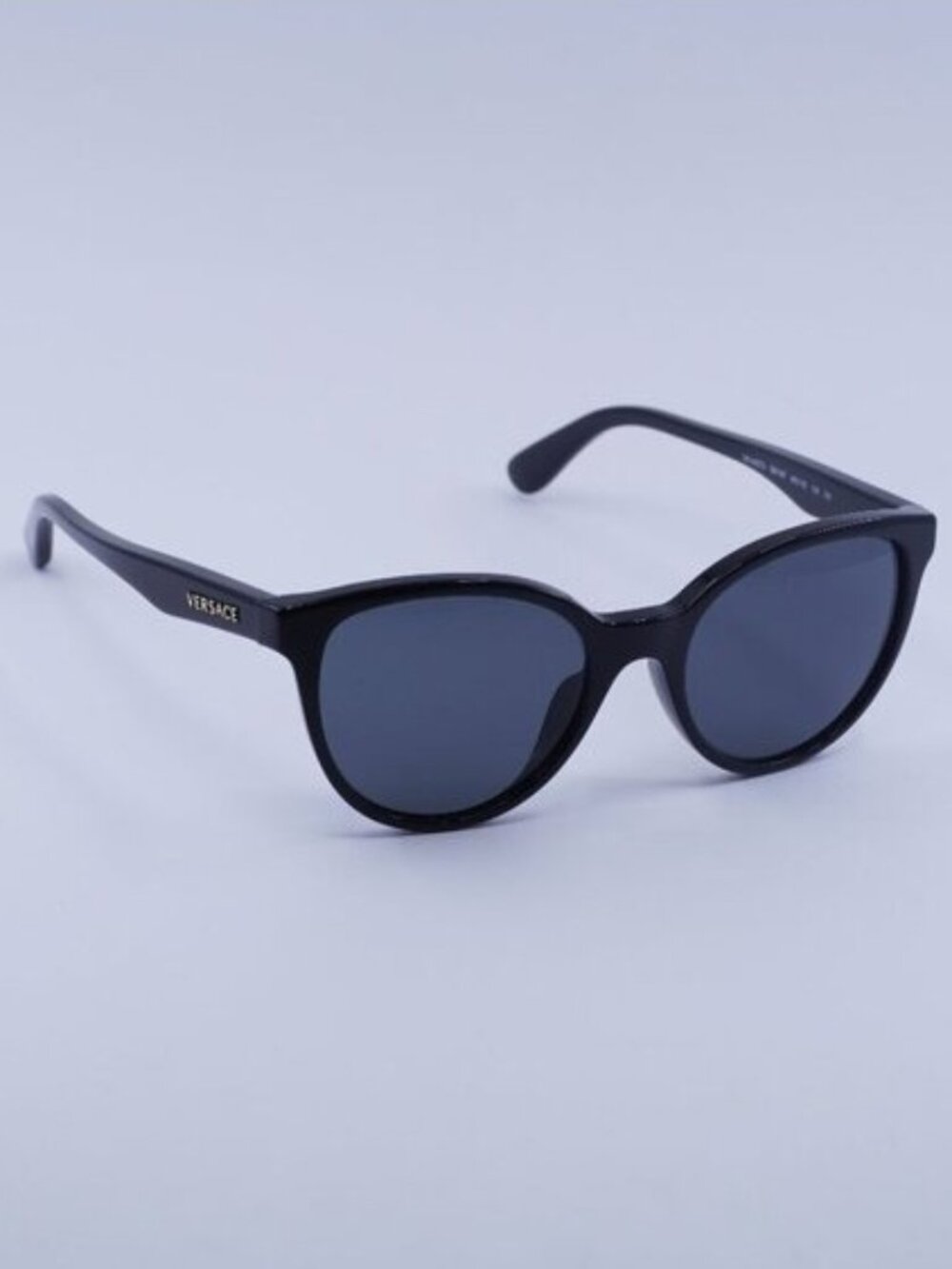 Versace Kids VK4427U GB1/87 Sunglasses Black Cat Eye Frame, Grey Lenses
